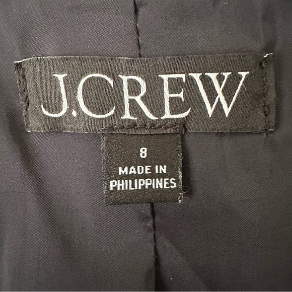 J. CREW Going Out Blazer Jacket In Black Stretch Twill Slim Fit Minimalist 8 - Picture 11 of 16